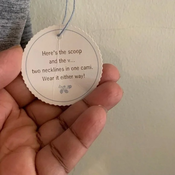 Anthropologie Eloise Reversible  Seamless Tank Top Size Small Grey Heather Layer - Picture 8 of 13